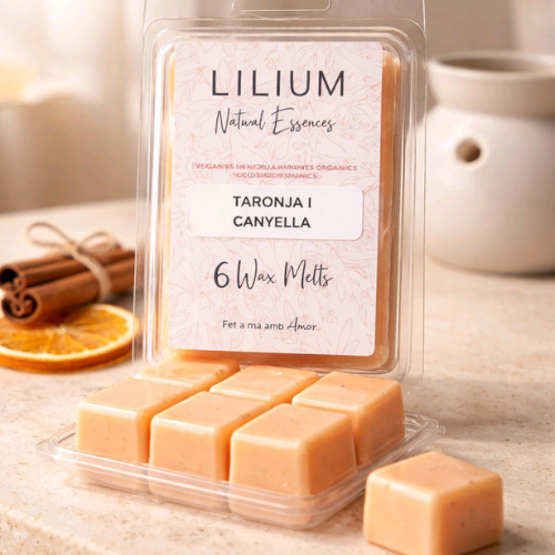 Wax Melts Taronja i Canyella — Naranja, canela y sándalo