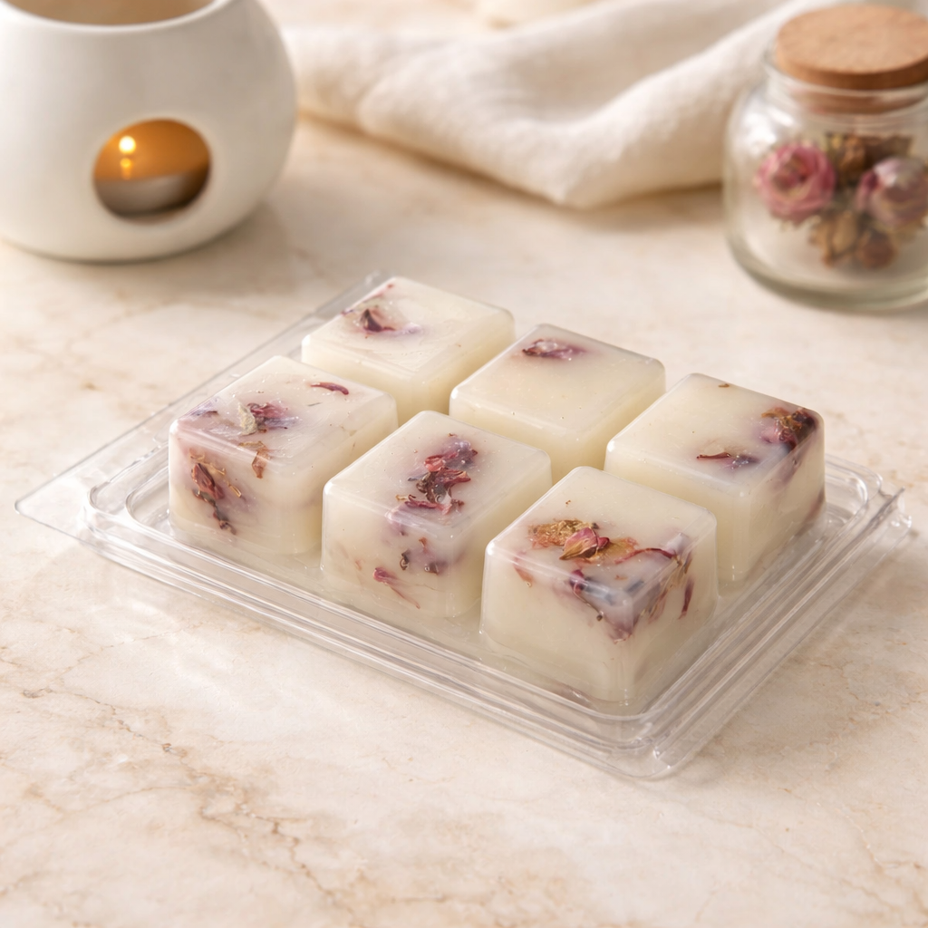 Wax Melts Rosa Vermella — Rosa pura, jazmín y palo rosa